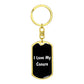 Love My Conure v3 - Luxury Dog Tag Keychain