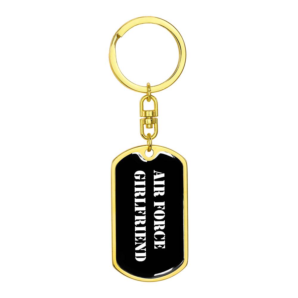 Air Force Girlfriend v3 - Luxury Dog Tag Keychain