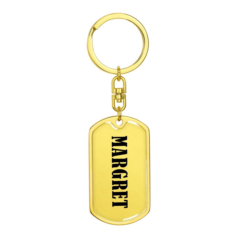 Margret v01 - Luxury Dog Tag Keychain
