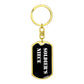 Soldier's Niece v3 - Luxury Dog Tag Keychain