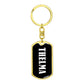 Thelma v01w - Luxury Dog Tag Keychain