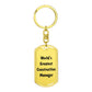 World's Greatest Construction Manager - Luxury Dog Tag Keychain
