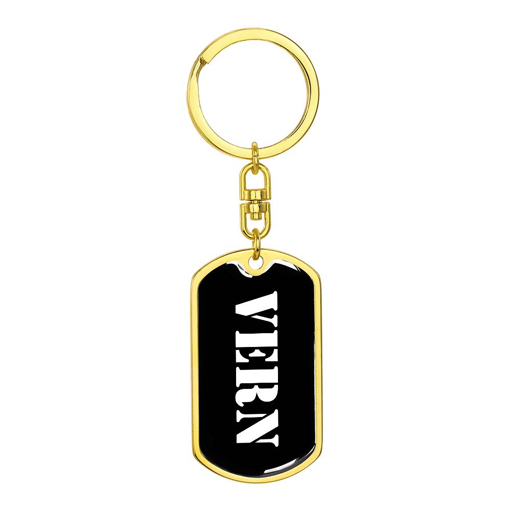 Vern v3 - Luxury Dog Tag Keychain
