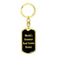 World's Greatest Real Estate Broker v2 - Luxury Dog Tag Keychain