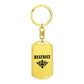 Beatrice v01a - Luxury Dog Tag Keychain
