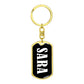 Sara v01w - Luxury Dog Tag Keychain