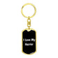 Love My Harrier v6 - Luxury Dog Tag Keychain