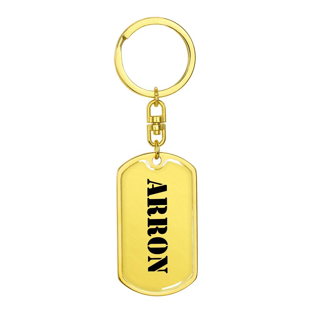 Arron - Luxury Dog Tag Keychain