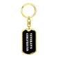 Veteran's Girlfriend v3 - Luxury Dog Tag Keychain