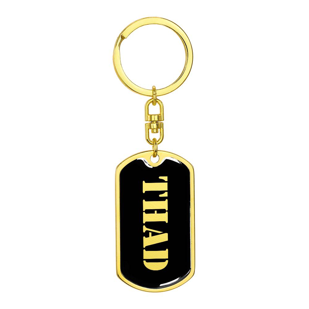Thad v2 - Luxury Dog Tag Keychain