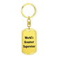 World's Greatest Supervisor - Luxury Dog Tag Keychain