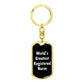 World's Greatest Registered Nurse v3 - Luxury Dog Tag Keychain