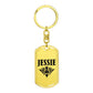 Jessie v01a - Luxury Dog Tag Keychain