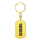 Therese v01 - Luxury Dog Tag Keychain