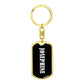 Josephine v01w - Luxury Dog Tag Keychain