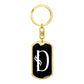 Initial D v001-13 - Luxury Dog Tag Keychain