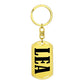 Lea v01 - Luxury Dog Tag Keychain