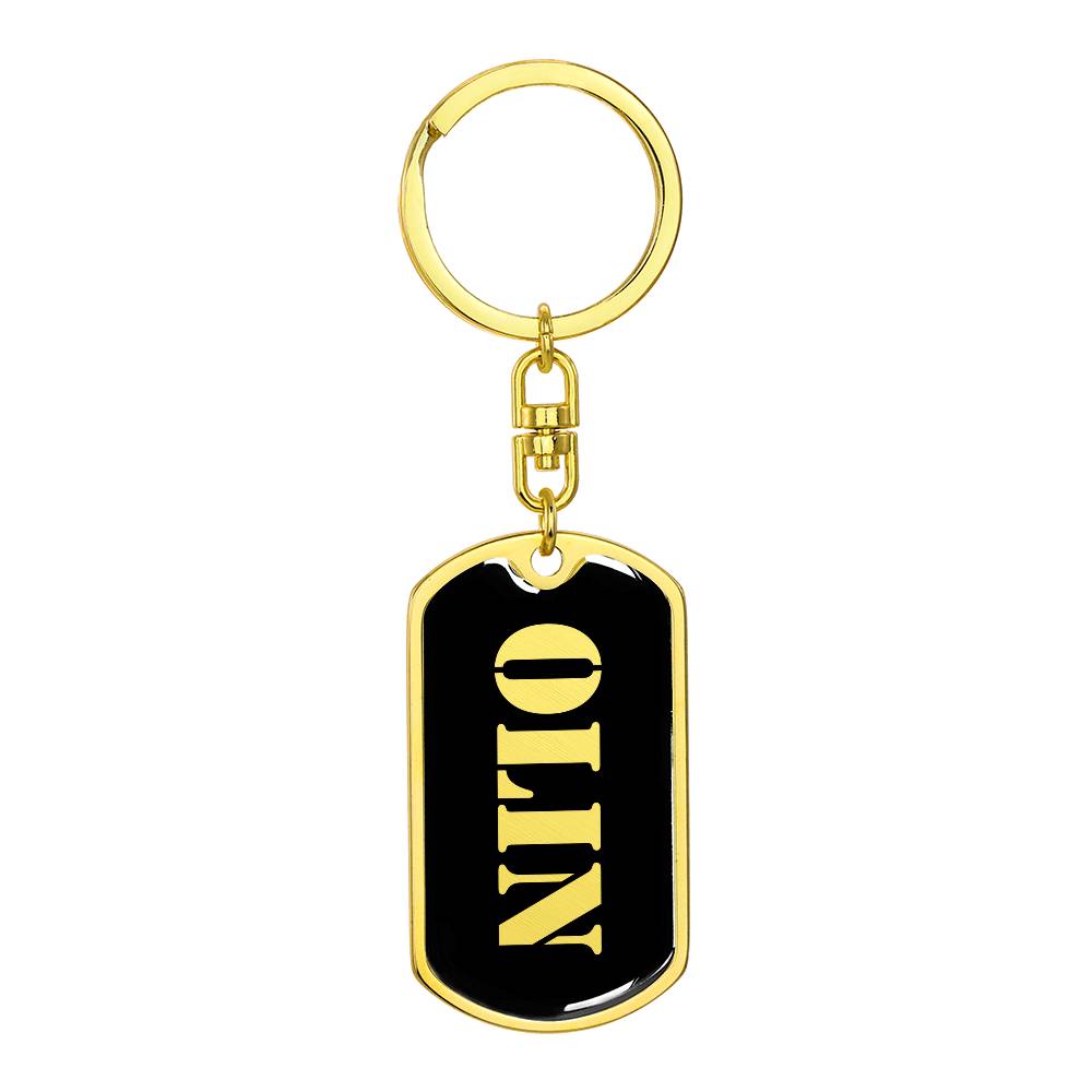 Olin v2 - Luxury Dog Tag Keychain