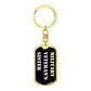 Military Veteran's Sister v3 - Luxury Dog Tag Keychain