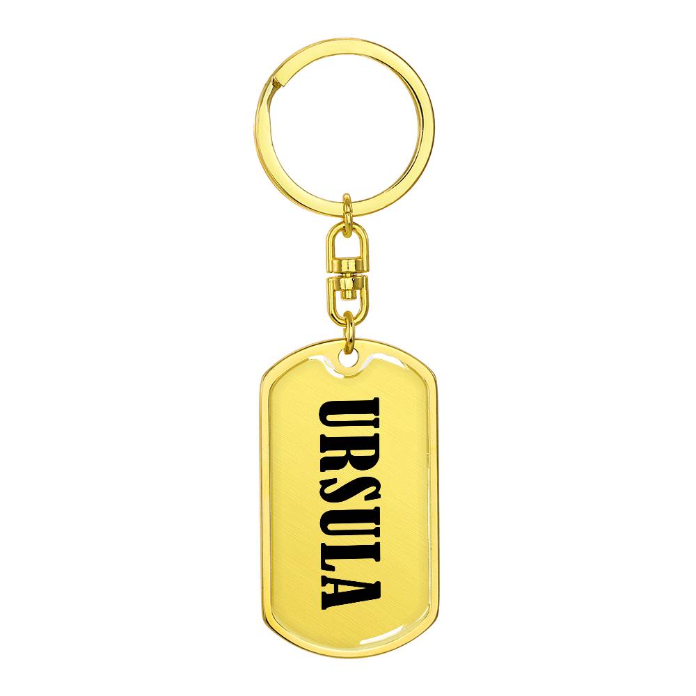 Ursula v01 - Luxury Dog Tag Keychain