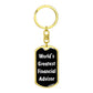 World's Greatest Financial Advisor v3 - Luxury Dog Tag Keychain