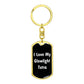 Love My Glowlight Tetra v3 - Luxury Dog Tag Keychain