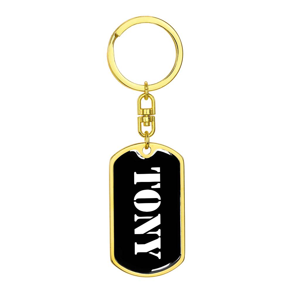 Tony v2 - Luxury Dog Tag Keychain