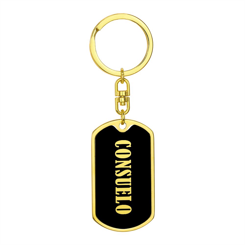 Consuelo v02 - Luxury Dog Tag Keychain