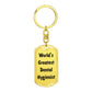 World's Greatest Dental Hygienist - Luxury Dog Tag Keychain
