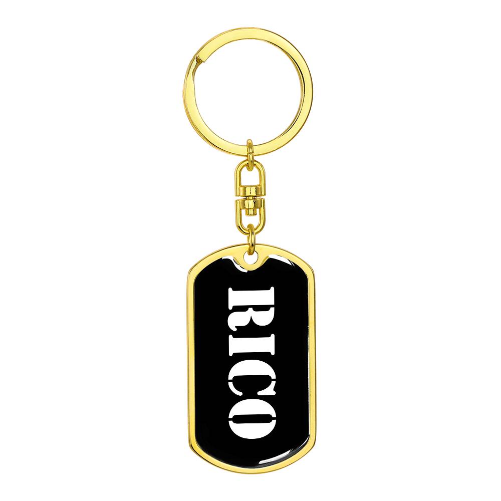 Rico v3 - Luxury Dog Tag Keychain