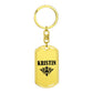 Kristin v01a - Luxury Dog Tag Keychain