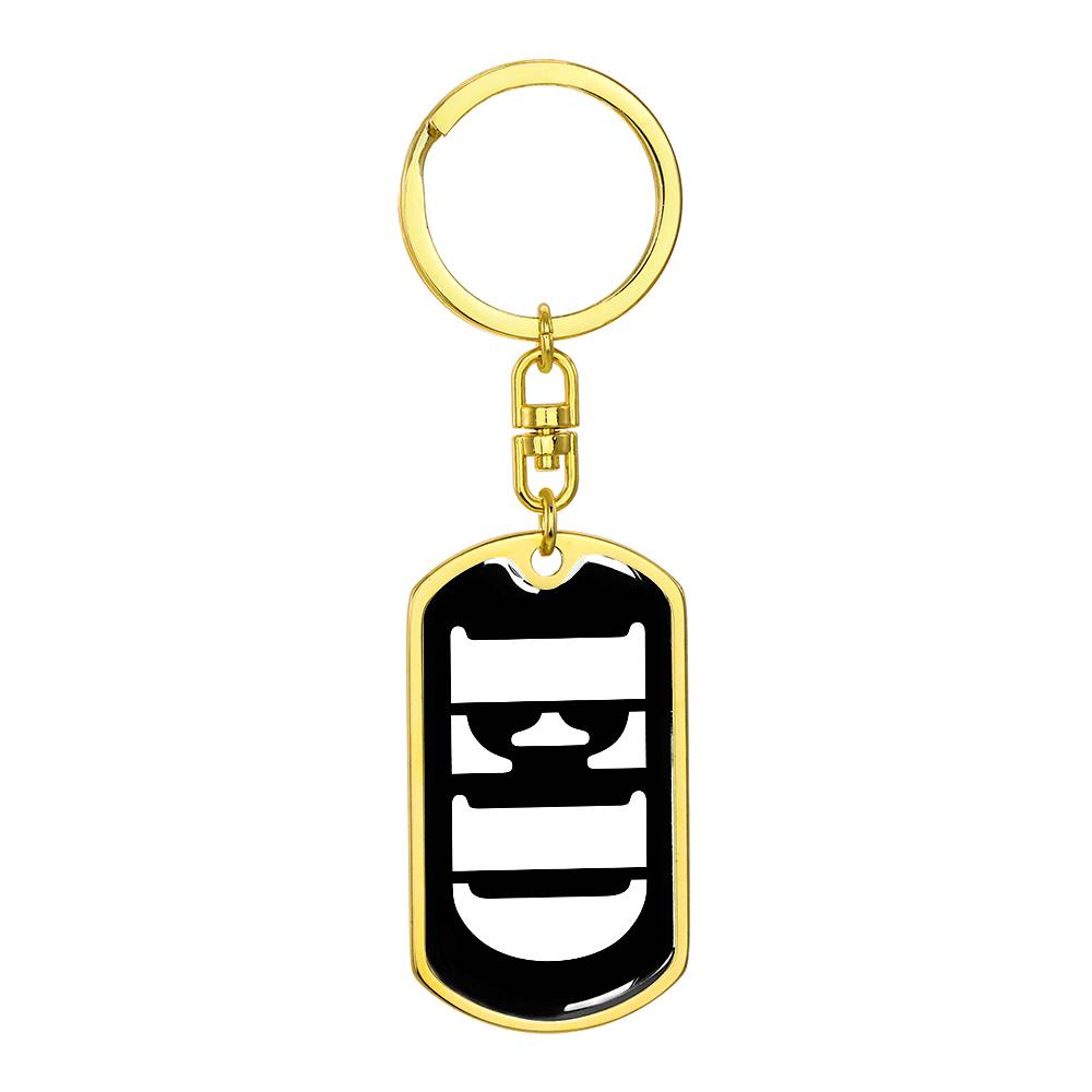 Ed v2 - Luxury Dog Tag Keychain