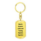 World's Greatest Lathe and Turning Machine Operator - Luxury Dog Tag Keychain