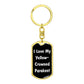 Love My Yellow-Crowned Parakeet v3 - Luxury Dog Tag Keychain
