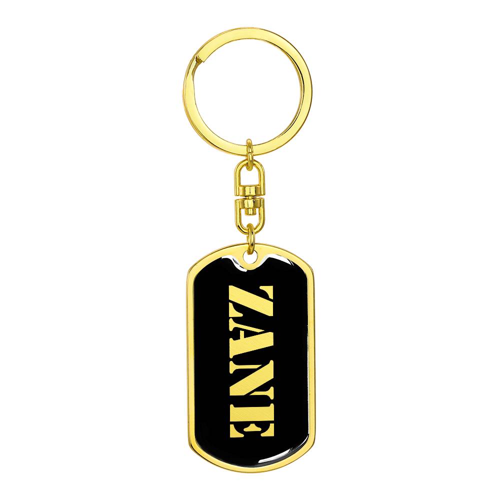 Zane v2 - Luxury Dog Tag Keychain