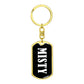 Misty v01w - Luxury Dog Tag Keychain