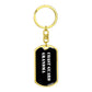 Coast Guard Grandma v3 - Luxury Dog Tag Keychain