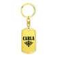 Carla v01a - Luxury Dog Tag Keychain