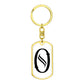 Initial O v001-14 - Luxury Dog Tag Keychain