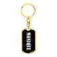 Monique v01w - Luxury Dog Tag Keychain