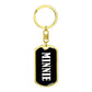 Minnie v01w - Luxury Dog Tag Keychain