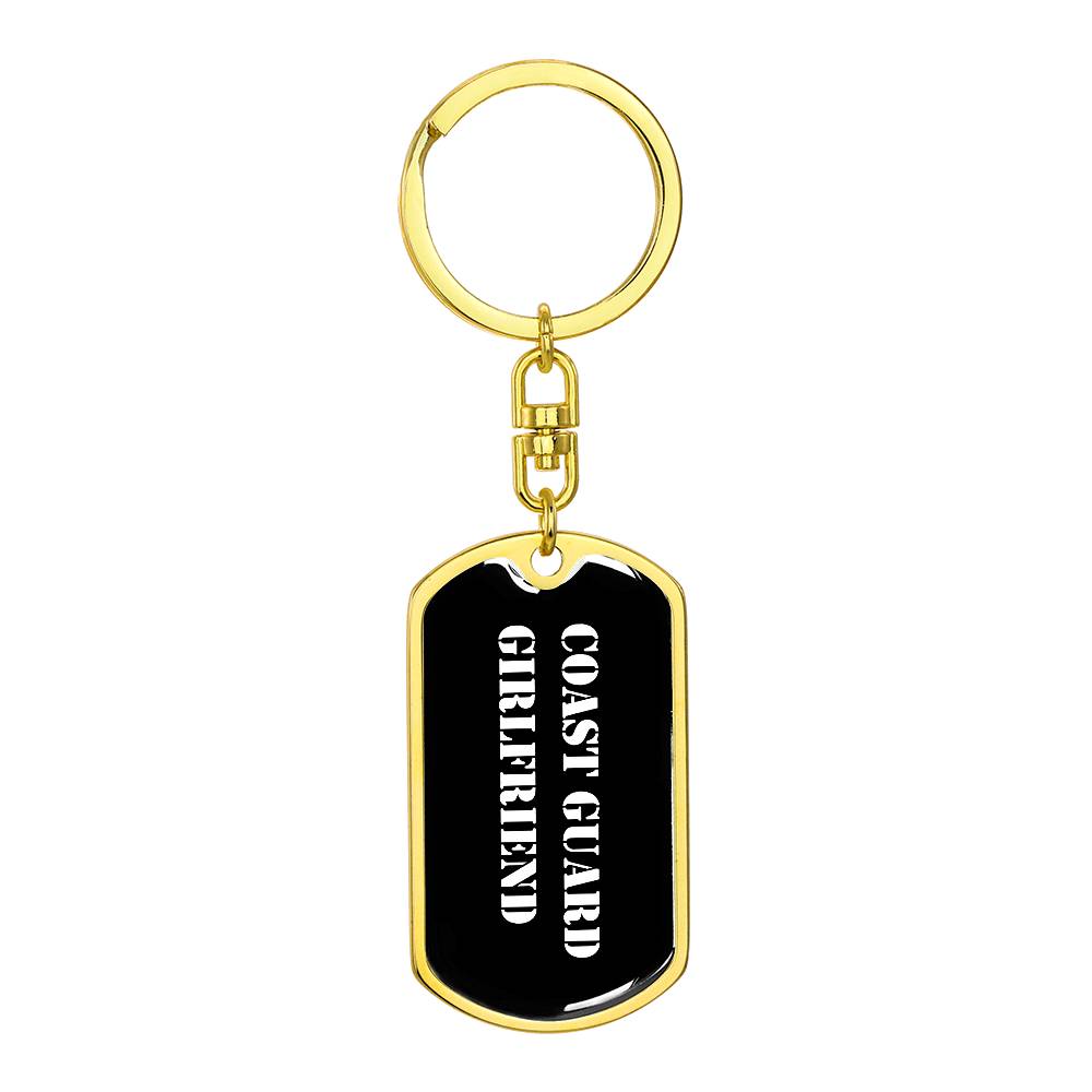 Coast Guard Girlfriend v3 - Luxury Dog Tag Keychain