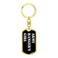 Army Ranger's Girl v3 - Luxury Dog Tag Keychain