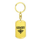 Stacey v01a - Luxury Dog Tag Keychain