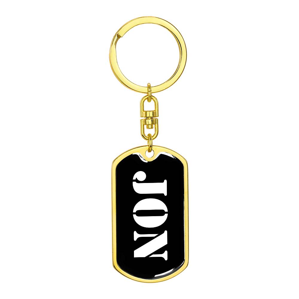 Jon v2 - Luxury Dog Tag Keychain