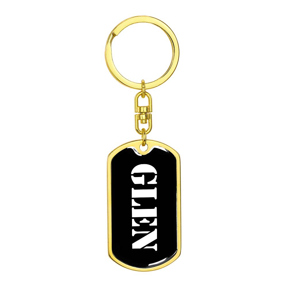 Glen v2 - Luxury Dog Tag Keychain