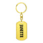Janette v01 - Luxury Dog Tag Keychain