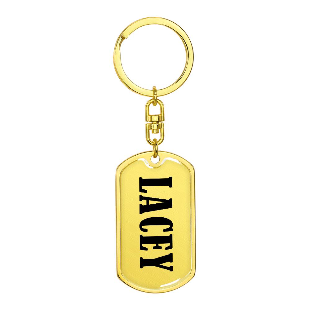 Lacey v01 - Luxury Dog Tag Keychain