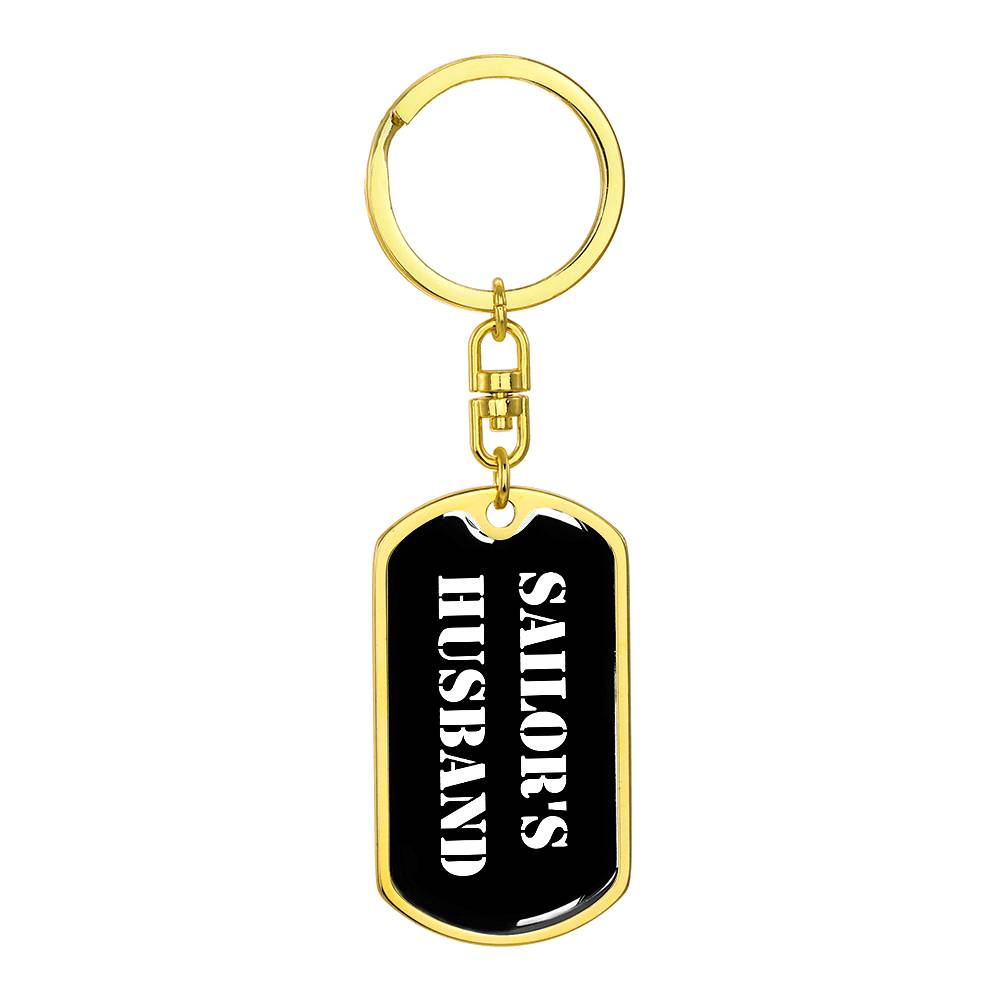 Sailor's Husband v3 - Luxury Dog Tag Keychain
