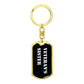 Veteran's Sister v3 - Luxury Dog Tag Keychain